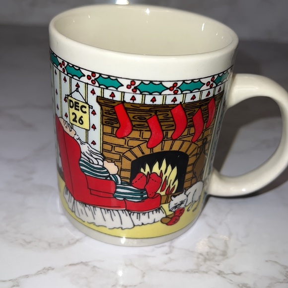 Awesome Day After Christmas Santa Snoozing in Recliner, Dec 26th, Cat & Mouse - Picture 2 of 12